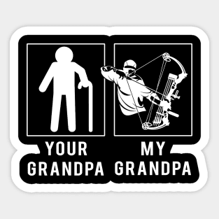 hunting your grandpa my grandpa tee for your grandson granddaughter Sticker